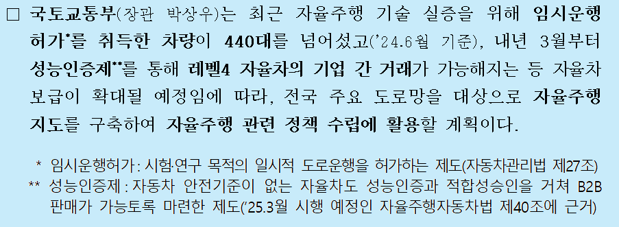 자율주행차 시대를 앞당기는 전국 도로망 자율주행 지도