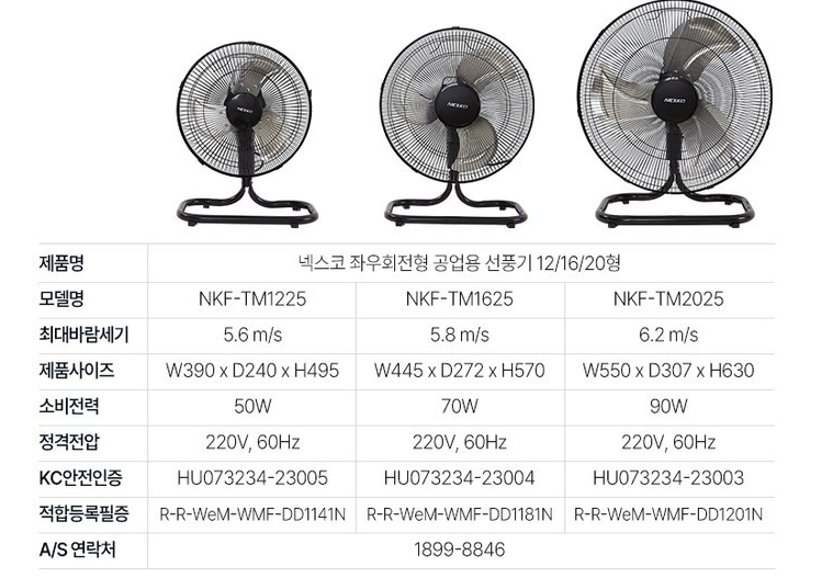 공업용 선풍기