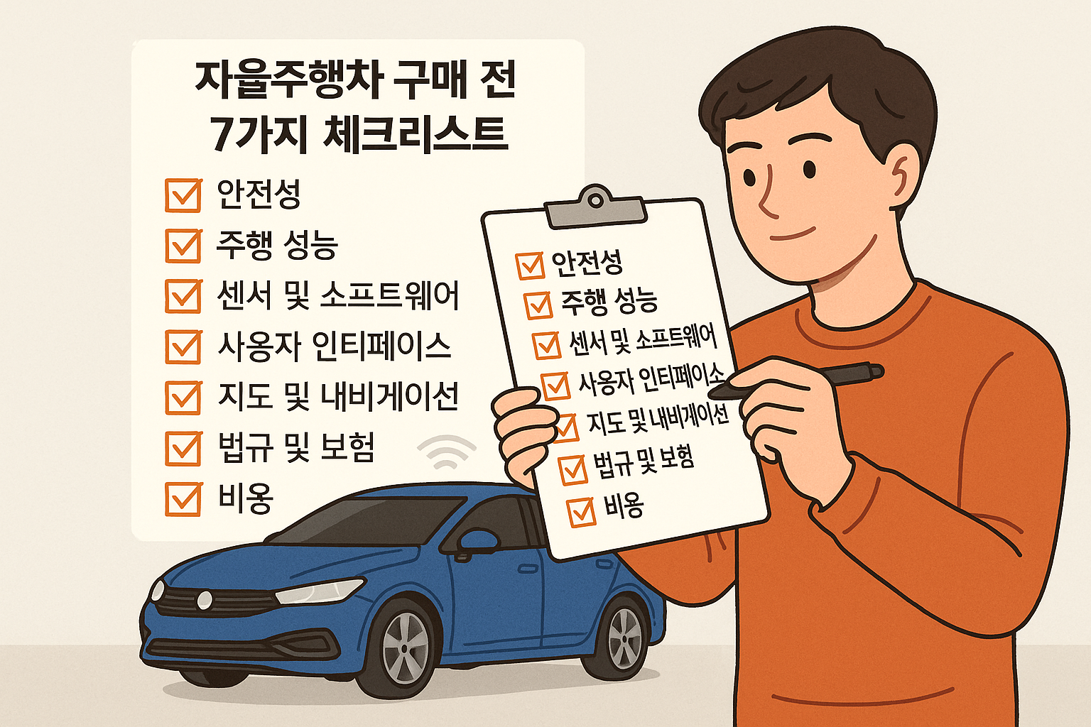 자율주행차 구매 전, 꼭 체크해야 할 7가지 포인트