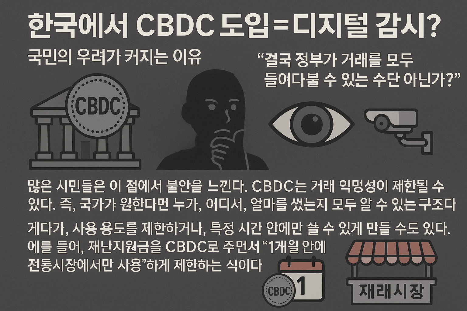 한국 CBDC 실험, 국민 감시 걱정은 현실일까? 3 한국 CBDC 실험, 국민 감시 걱정은 현실일까?