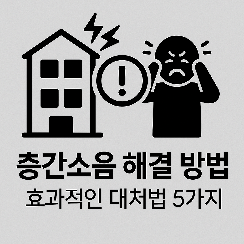 층간소음 해결 방법: 효과적인 대처법 5가지